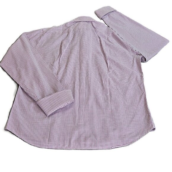 Charles Tyrwhitt Shirt Mens 15.5 M Slim Fit French Cuff Plaid LS Buttons Dressy - Picture 14 of 16